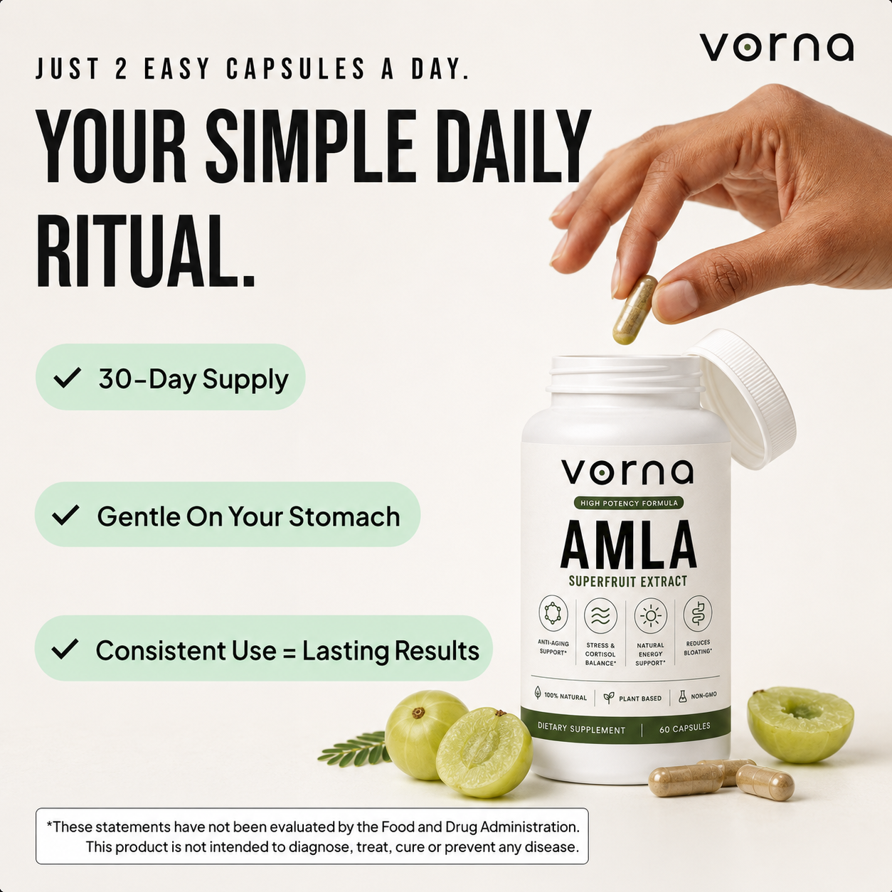 Vorna Amla Superfruit Extract Capsules