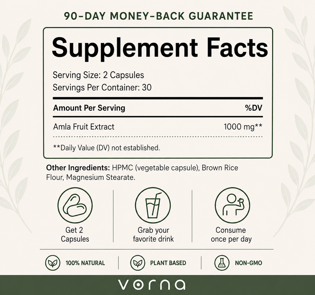 Vorna Amla Superfruit Extract Capsules